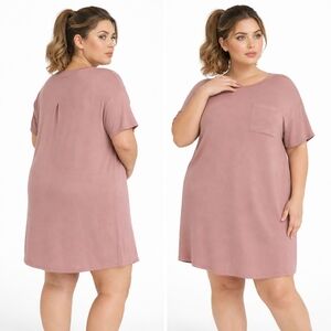 Nwt Stars Above Beautifully Soft Short Sleeve Night Gown Tee Dress Plus Size